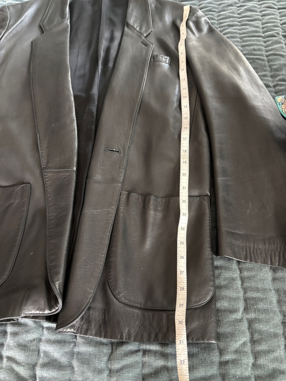 Agnes B. Black Leather Jacket - Picture 7 of 14